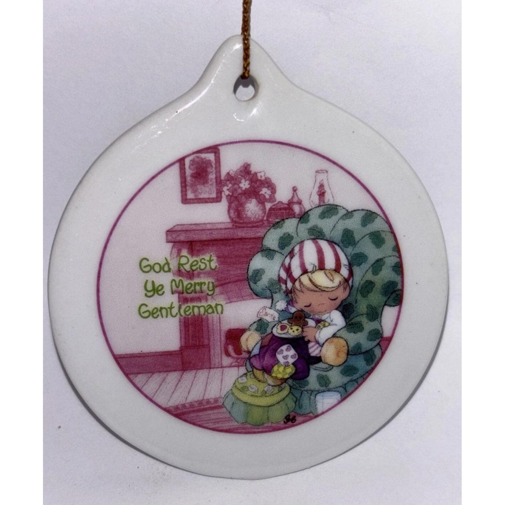 2001 Enseco Christmas Precious Moments God Rest Ye Merry Gentleman Ornament